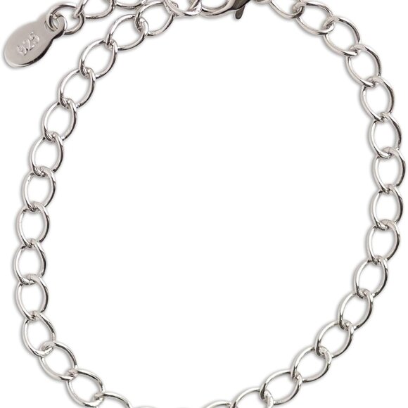 Sterling Silver Adjustable Charm Bracelet for Collecting Charms - Timeless Gift - Picture 1 of 6